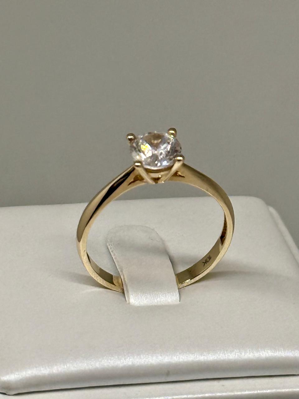 ANILLO COMPROMISO SOLITARIO10K 2.1G T8 LK29